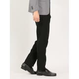 スーパーストレッチ スリムフィット ノータックスラックス カルゼ黒 | TAKA-Q MEN | 詳細画像4