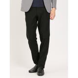 05黒 | スーパーストレッチ スリムフィット ノータックスラックス カルゼ黒 | TAKA-Q MEN