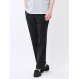 75紺 | レーヨン混ストレッチ スリムフィット ノータックスラックス | TAKA-Q MEN