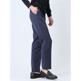 軽量 スリムフィット ノータックパンツ 青(セットアップ可能) | TAKA-Q MEN | 詳細画像4