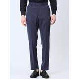 軽量 スリムフィット ノータックパンツ 青(セットアップ可能) | TAKA-Q MEN | 詳細画像5