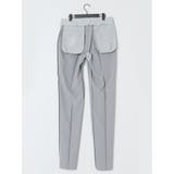 軽量 スリムフィット ノータックパンツ ライトグレー(セットアップ可能) | TAKA-Q MEN | 詳細画像12 