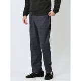 75紺 | TechMove スリムフィット ノータックパンツ | TAKA-Q MEN