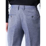 TechLinen スリムフィット ノータックパンツ 青(セットアップ可能) | TAKA-Q MEN | 詳細画像9 