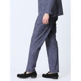 TechDenim スリムフィット ノータックパンツ 紺(セットアップ可能) | TAKA-Q MEN | 詳細画像2