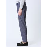 TechDenim スリムフィット ノータックパンツ 紺(セットアップ可能) | TAKA-Q MEN | 詳細画像6