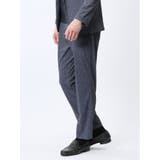 TechDenim スリムフィット ノータックパンツ 紺(セットアップ可能) | TAKA-Q MEN | 詳細画像2