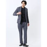 TechDenim スリムフィット ノータックパンツ 紺(セットアップ可能) | TAKA-Q MEN | 詳細画像5
