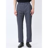 TechDenim スリムフィット ノータックパンツ 紺(セットアップ可能) | TAKA-Q MEN | 詳細画像6