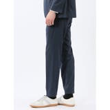 ストレッチポンチ スリムフィット ノータックスラックス 紺(セットアップ可能) | TAKA-Q MEN | 詳細画像2 