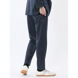 ストレッチポンチ スリムフィット ノータックスラックス 紺(セットアップ可能) | TAKA-Q MEN | 詳細画像4 