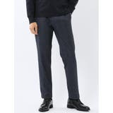 75紺 | TechMove スリムフィット ノータックパンツ | TAKA-Q MEN