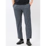 70青 | TechCool スリムフィット ノータック パンツ 青(セットアップ可能) | TAKA-Q MEN