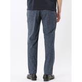 TechCool スリムフィット ノータック パンツ 紺(セットアップ可能) | TAKA-Q MEN | 詳細画像3