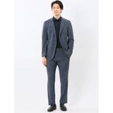 TechCool スリムフィット ノータック パンツ 紺(セットアップ可能) | TAKA-Q MEN | 詳細画像5