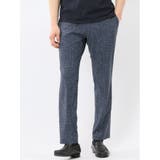 75紺 | TechCool スリムフィット ノータック パンツ 紺(セットアップ可能) | TAKA-Q MEN