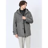 06グレー | ストレッチメルトン フーデットブルゾン | TAKA-Q MEN