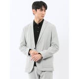 03ライトグレー | ツイルフランネル 2ボタンジャケット(セットアップ可能) | TAKA-Q MEN