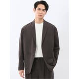30茶 | ストレッチ ナチュラルワッシャー 2ボタンジャケット(セットアップ可能) | TAKA-Q MEN