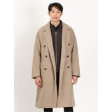 04グレー | メルトン オーバーサイズ ラップコート | TAKA-Q MEN