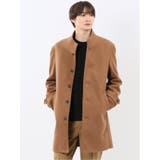 33ベージュ | ストレッチメルトン スタンドカラーコート | TAKA-Q MEN