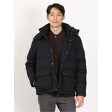 75紺 | メランジオックス切替 フード脱着ダウン | TAKA-Q MEN