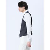 クロスストレッチ スリムフィット ジレベスト デニム風(セットアップ可能) | TAKA-Q MEN | 詳細画像15