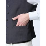 クロスストレッチ スリムフィット ジレベスト デニム風(セットアップ可能) | TAKA-Q MEN | 詳細画像22