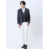 クロスストレッチ スリムフィット ジレベスト デニム風(セットアップ可能) | TAKA-Q MEN | 詳細画像24
