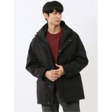 05黒 | 3WAY フード脱着 ライナー付きコート へリンボン | TAKA-Q MEN