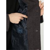 ニットメルトン ガンクラブチェック柄ステンカラーコート | TAKA-Q MEN | 詳細画像10