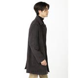 ニットメルトン ガンクラブチェック柄ステンカラーコート | TAKA-Q MEN | 詳細画像4