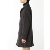 ニットメルトン ガンクラブチェック柄ステンカラーコート | TAKA-Q MEN | 詳細画像7