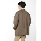 オーバーサイズ ニット ダブルブレスト ハーフコート | TAKA-Q MEN | 詳細画像17