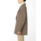 オーバーサイズ ニット ダブルブレスト ハーフコート | TAKA-Q MEN | 詳細画像20