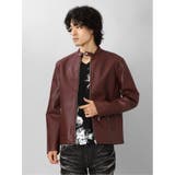 14ワイン | フェイクレザー シングルライダース | TAKA-Q MEN