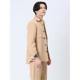 ストレッチ シャンブレーツイル シャツアウター(セットアップ可能) | TAKA-Q MEN | 詳細画像4