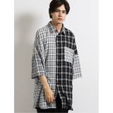 チェッククレイジー半袖BIGオーバーシャツ | TAKA-Q MEN | 詳細画像1 