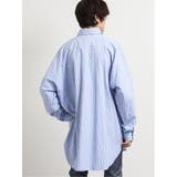 【WEB限定Sサイズ有り】ストライプ転写プリント長袖BIGシャツ | TAKA-Q MEN | 詳細画像4 
