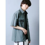 シェラック SHELLAC ZIP半袖シャツアウター | TAKA-Q MEN | 詳細画像5