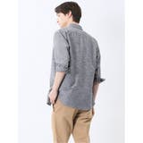 コットンリネン ボタンダウン7分袖シャツ | TAKA-Q MEN | 詳細画像14 