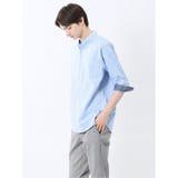 コットンリネン ボタンダウン7分袖シャツ | TAKA-Q MEN | 詳細画像26 