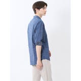 コットンリネン ボタンダウン7分袖シャツ | TAKA-Q MEN | 詳細画像40 