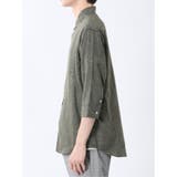 リネン混 レギュラーカラー7分袖シャツ | TAKA-Q MEN | 詳細画像19 