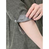 リネン混 レギュラーカラー7分袖シャツ | TAKA-Q MEN | 詳細画像22 