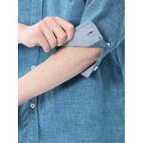 リネン混 レギュラーカラー7分袖シャツ | TAKA-Q MEN | 詳細画像34 