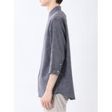 リネン混 レギュラーカラー7分袖シャツ | TAKA-Q MEN | 詳細画像43 