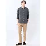 リネン混 レギュラーカラー7分袖シャツ | TAKA-Q MEN | 詳細画像5 