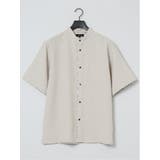 TechLinen バンドカラー半袖シャツ | TAKA-Q MEN | 詳細画像11 