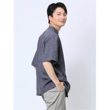 TechLinen バンドカラー半袖シャツ | TAKA-Q MEN | 詳細画像29 